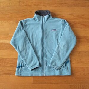 Patagonia Synchilla Fleece Jacket Womens Large Light Blue Full Zip Gorpcore L